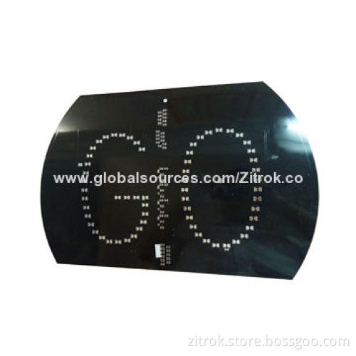 Aluminum Base PCB Board with Black Solder Mask, Used for LEDs